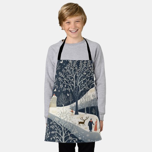 De warmte van de zon in de winter schort (Gedragen)