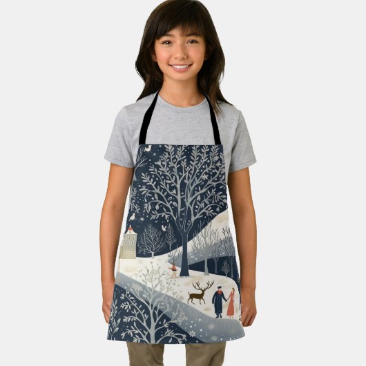 De warmte van de zon in de winter schort (Insitu)