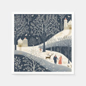 De warmte van de zon in de winter servet (Voorkant)