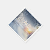 De warmte van de zon in de winter servet (Hoek)