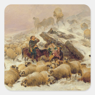 De Warmte van een Weegdram Vierkante Sticker