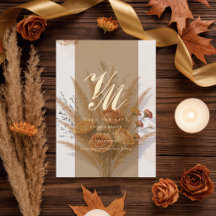 De warmte van Fall Save The Date