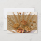 De warmte van herfst bruiloft RSVP kaarten Kaartje (Achterkant)