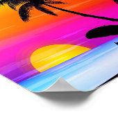 De Warmte van het zonnestrand op Poster (Hoek)