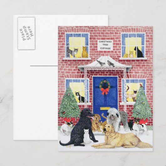 De Warmte van Kerstmis Feestdagenkaart (Voorkant / Achterkant)