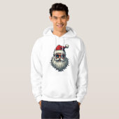 De warmte van Kerstmis, Santa Sweatshirts Hoodie (Voorkant volledig)