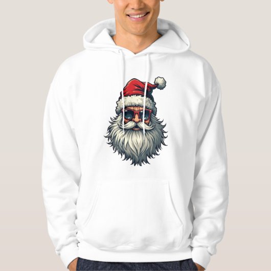 De warmte van Kerstmis, Santa Sweatshirts Hoodie (Voorkant)