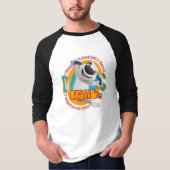 De Warmte van Paw | Mannen 3/4 Sleeve Raglan T-shirt (Voorkant)