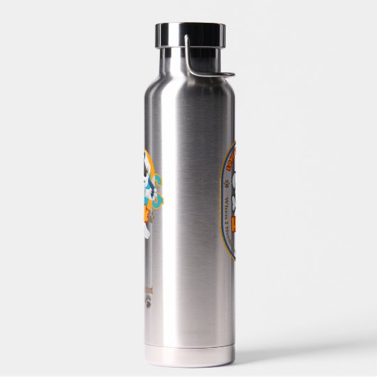 De Warmte van Paw | thermisch geïsoleerd koper Waterfles (Links)