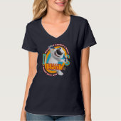 De Warmte van Paw | Vrouwen V-Hals T-shirt (Voorkant)