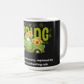 De warmte verwelkomen koffiemok (Voorkant rechts)