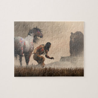 De Warrior en het Beer Legpuzzel