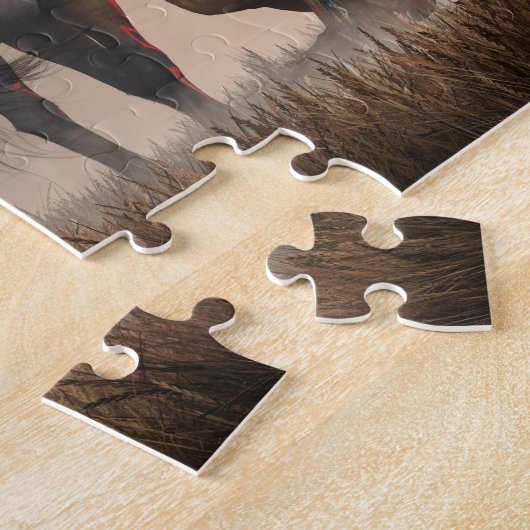 De Warrior en het Beer Legpuzzel (Zijkant)