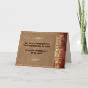 De Warrior fluistert "Ik ben het Storm"  Kaart