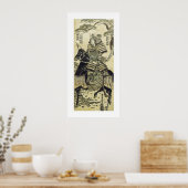 De Warrior Hero (wit) Poster (Keuken)