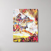 De Warrior Stretched Canvas druk Afdruk (Voorkant)