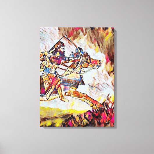 De Warrior Stretched Canvas druk Afdruk (Voorkant)