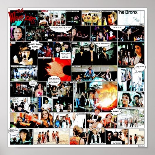 De Warriors Movie Comics Poster (Voorkant)