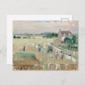 De was buiten hangen om te drogen | Berthe Morisot Briefkaart (Voorkant / Achterkant)