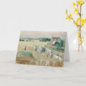 De was buiten hangen om te drogen | Berthe Morisot Kaart (Gele Bloem)