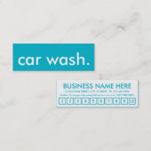 de was van de auto. trouwerekaart klantenkaartje (Voorkant / Achterkant)