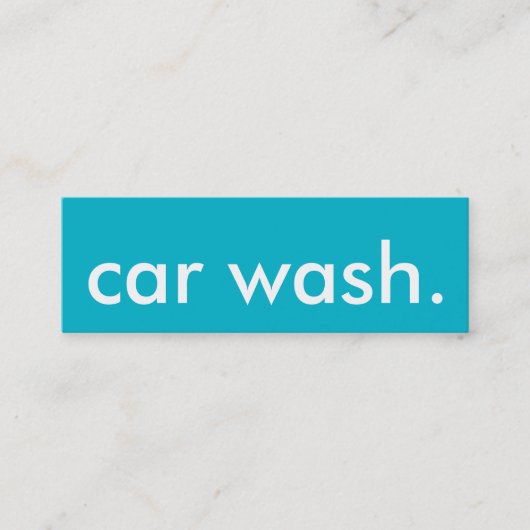 de was van de auto. trouwerekaart klantenkaartje (Voorkant)