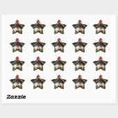 DE WASBEER OP ster Stickers, Glanzend Sticker (Vel)