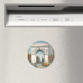 De Washington Arch. New York.  schilderen. Magneet (Insitu (Vaatwasser))