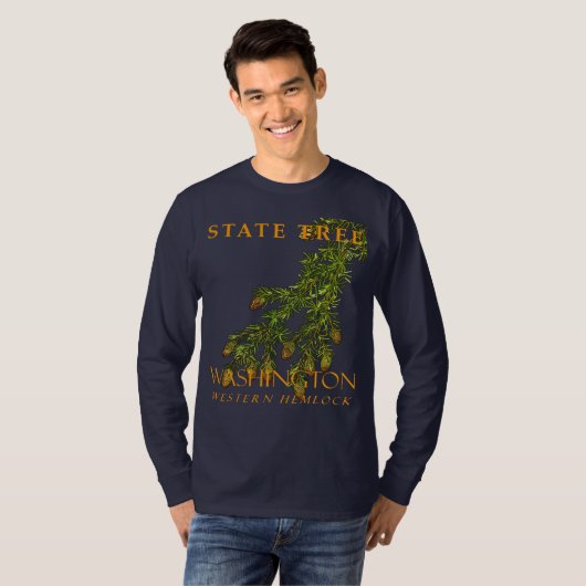 De Washington Territory Tree is de Westerne Hemloc T-shirt (Voorkant volledig)