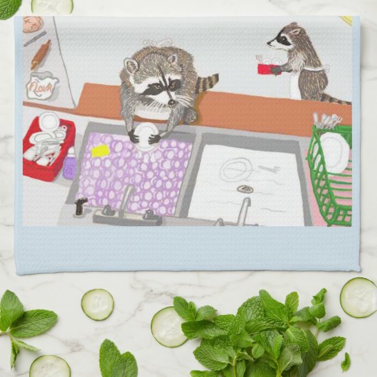 De wasmachine theedoek (Gevouwen)