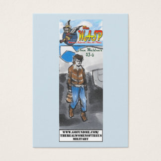 De WASP Ann Waldner-handelskaart Visitekaartje