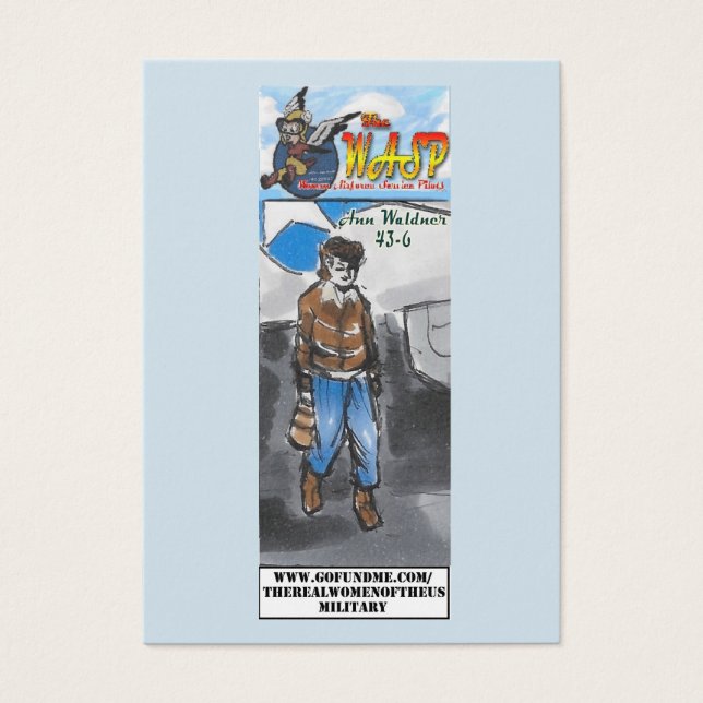 De WASP Ann Waldner-handelskaart Visitekaartje (Voorkant)