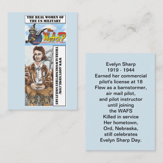 De WASP Evelyn Sharp-handelskaart Visitekaartje (Voorkant / Achterkant)