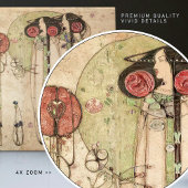 De Wassail Mackintosh Art Nouveau Wall Decor Cera Tegeltje