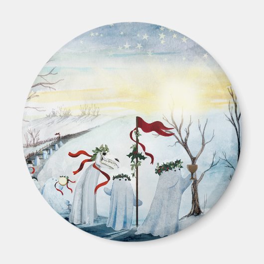 De Wassailing-geesten Magneet (Voorkant)