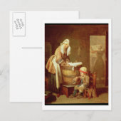 De wasvrouw briefkaart (Voorkant / Achterkant)