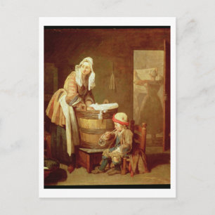 De wasvrouw briefkaart