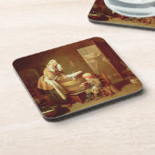 De wasvrouw drankjes onderzetter (Linkerzijde)