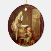 De wasvrouw keramisch ornament (Links)