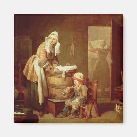 De wasvrouw magneet (Voorkant)