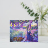 De Wasvrouw, schilderij, Briefkaart (Staand voorkant)