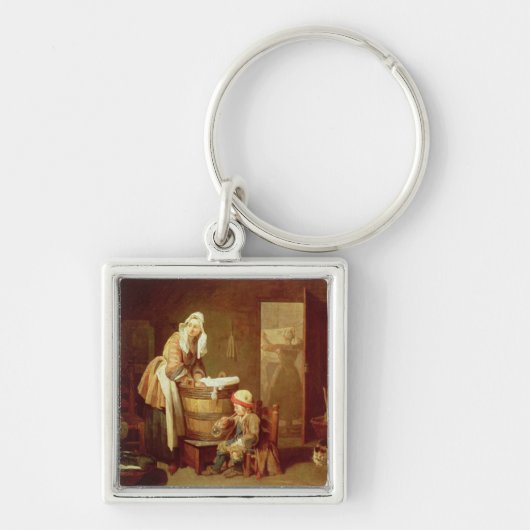 De wasvrouw sleutelhanger (Voorkant)
