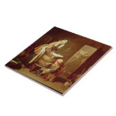 De wasvrouw tegeltje (Zijkant)