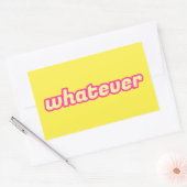 De 'Wat'-kunst Rechthoekige Sticker (Envelop)