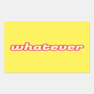 De 'Wat'-kunst Rechthoekige Sticker