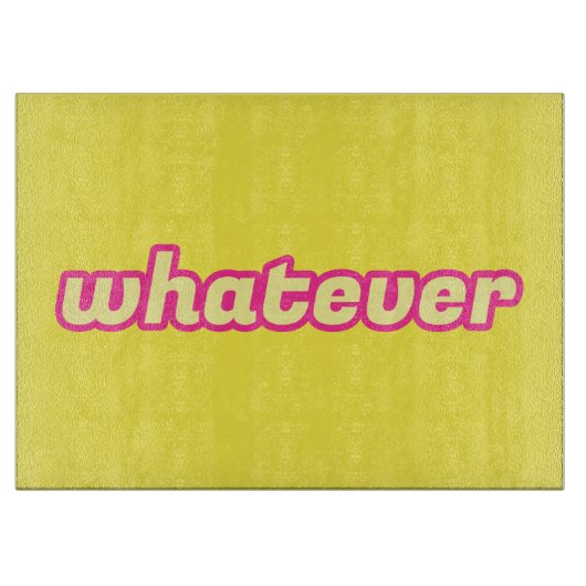 De 'Wat'-kunst Snijplank (Voorkant)