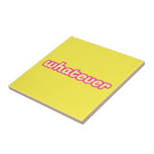 De 'Wat'-kunst Tegeltje (Zijkant)