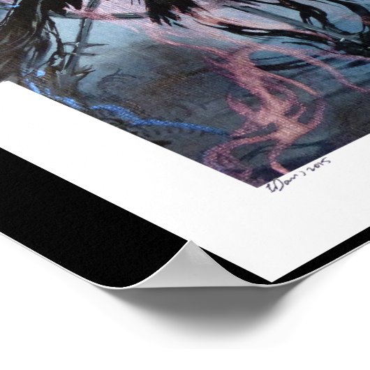 De Watchful Raven Poster (Hoek)