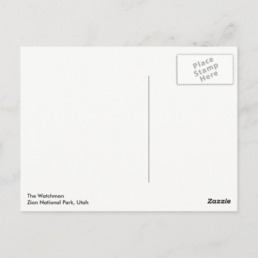 De Watchman Briefkaart (Achterkant)