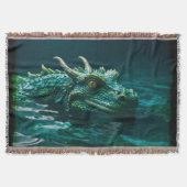 De Water Dragon Fantasy Kunst Deken (Voorkant)